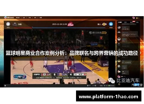 篮球明星商业合作案例分析:品牌联名与跨界营销的成功路径 篮球明星商业合作案例分析:品牌联名与跨界营销的成功路径