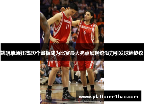姚明单场狂揽20个篮板成为比赛最大亮点展现统治力引发球迷热议 姚明单场狂揽20个篮板成为比赛最大亮点展现统治力引发球迷热议