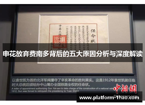 申花放弃费南多背后的五大原因分析与深度解读 申花放弃费南多背后的五大原因分析与深度解读