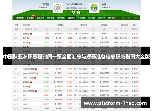 中国队亚洲杯赛程时间一览全面汇总与观赛准备信息权威指南大全版 中国队亚洲杯赛程时间一览全面汇总与观赛准备信息权威指南大全版